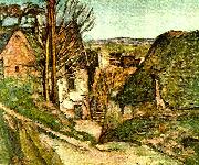 Paul Cezanne den hangdes hus painting